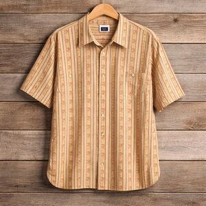 CST Sport 1X Retro Look Print Button Down Shirt